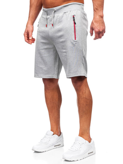 Short de survêtement pour homme gris Bolf 8K297