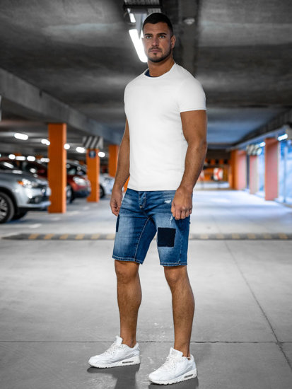 Short en jean pour homme bleu Bolf MP0037BA