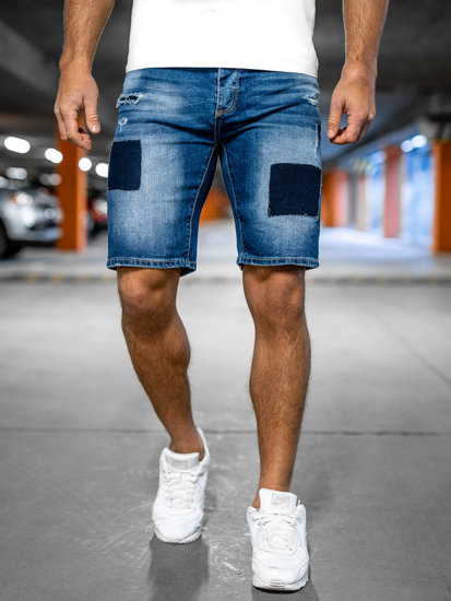 Short en jean pour homme bleu Bolf MP0037BA