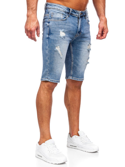 Short en jean pour homme bleu clair Bolf KG3912