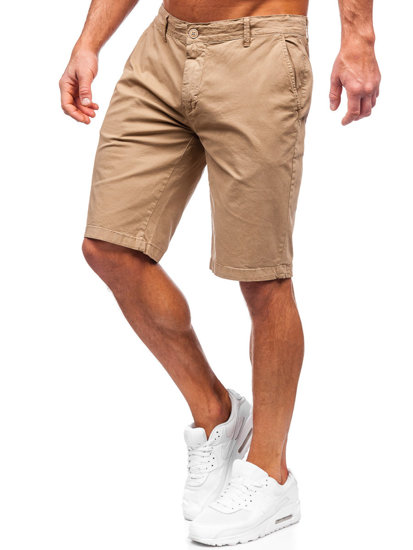 Short en tissu pour homme camel Bolf JX7511