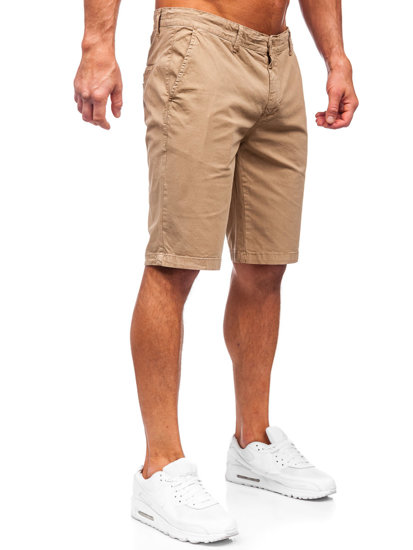 Short en tissu pour homme camel Bolf JX7511