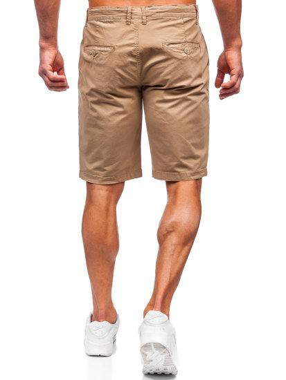 Short en tissu pour homme camel Bolf JX7511