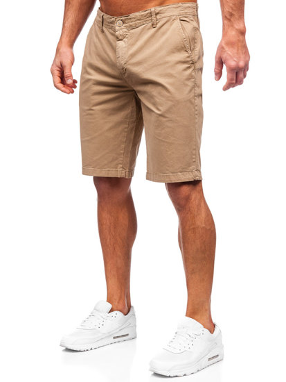 Short en tissu pour homme camel Bolf JX7511