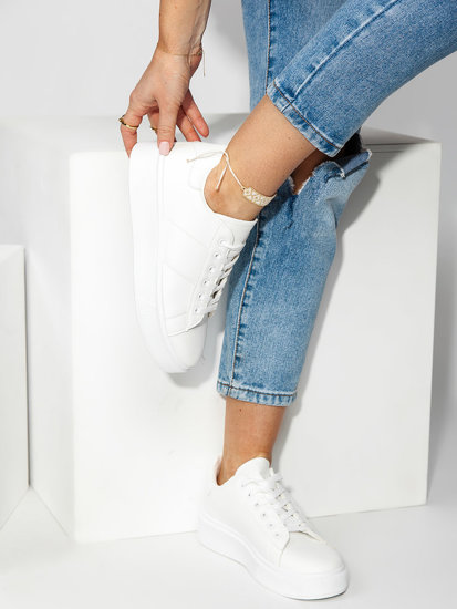 Sneakers pour femme blanc Bolf 956