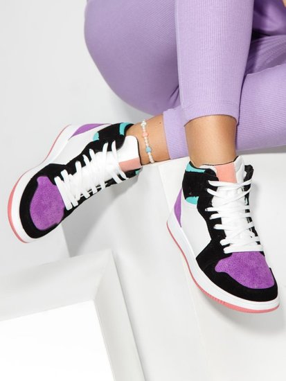 Sneakers pour femme violets Bolf TMH294