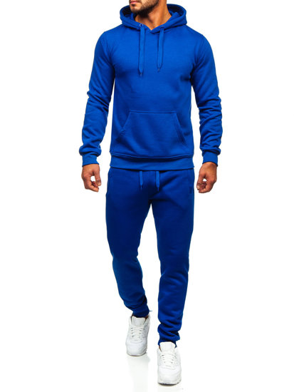 Survêtement à capuche pour homme bleu cobalt Bolf D003