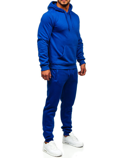 Survêtement à capuche pour homme bleu cobalt Bolf D003