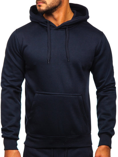 Survêtement à capuche pour homme bleu encre Bolf D003