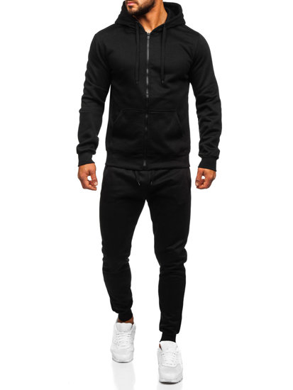 Survêtement à capuche pour homme noir Bolf 10386