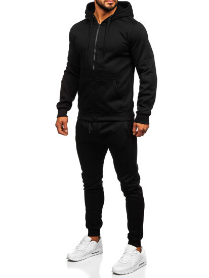 Survêtement à capuche pour homme noir Bolf 10386