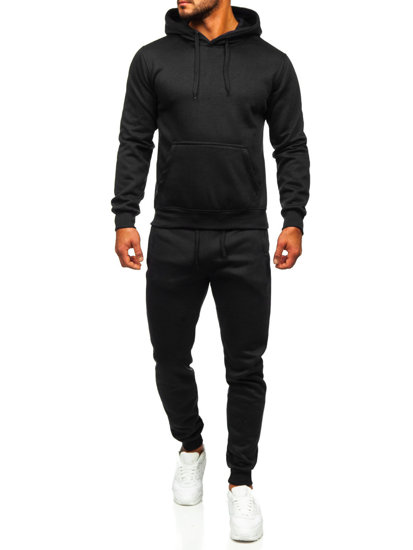 Survêtement à capuche pour homme noir Bolf D003