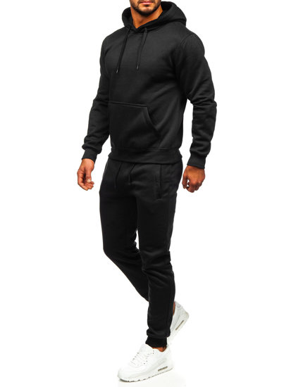 Survêtement à capuche pour homme noir Bolf D003