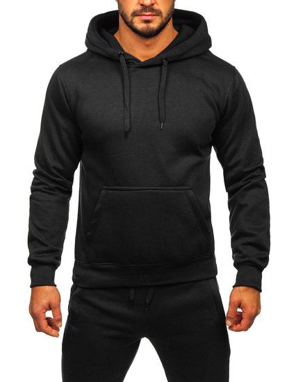 Survêtement à capuche pour homme noir Bolf D003