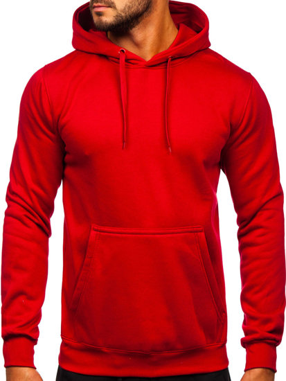 Survêtement avec sweat-shirt à capuche kangourou pour homme bordeaux Bolf D002