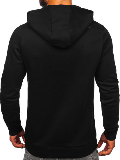 Sweat-shirt à capuche imprimé pour homme noir 4F M233