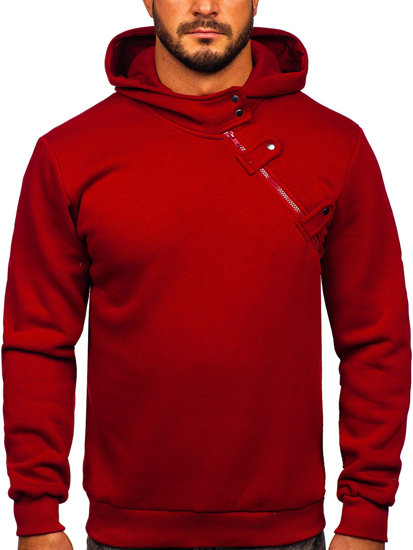 Sweat-shirt à capuche pour homme bordeaux Bolf 06