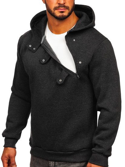 Sweat-shirt à capuche pour homme graphite Bolf 06