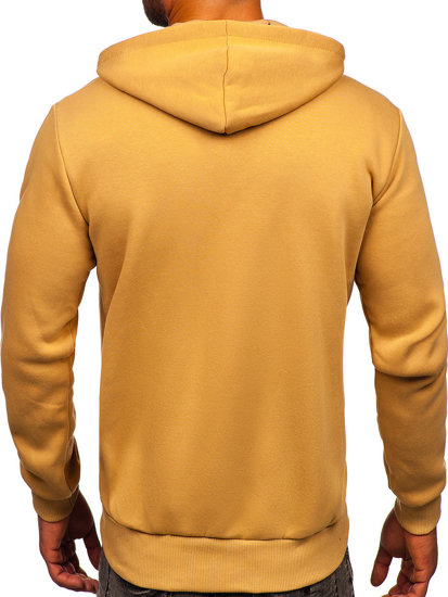 Sweat-shirt à capuche pour homme marron Bolf 02