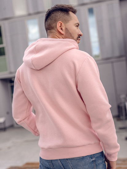 Sweat-shirt à capuche pour homme rose clair Bolf 02A