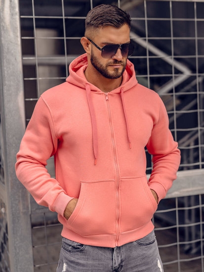 Sweat-shirt avec fermeture à capuche pour homme corail Bolf 2008A