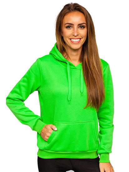 Sweat-shirt kangourou pour femme vert Bolf W02B