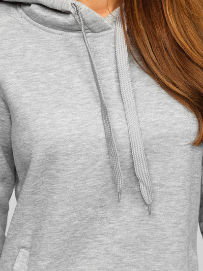 Sweat-shirt long à pour femme gris Bolf YS10005-A