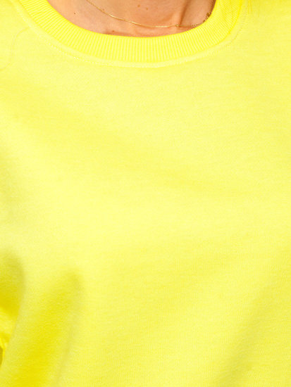 Sweat-shirt pour femme jaune Bolf W01