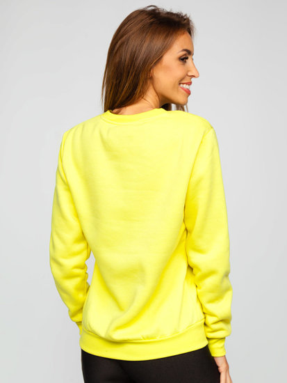 Sweat-shirt pour femme jaune Bolf W01