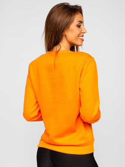 Sweat-shirt pour femme orange Bolf W01