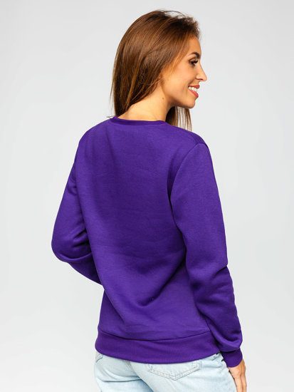 Sweat-shirt pour femme violet Bolf W01