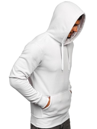 Sweat-shirt pour homme à capuche blanc kangourou Bolf 2009