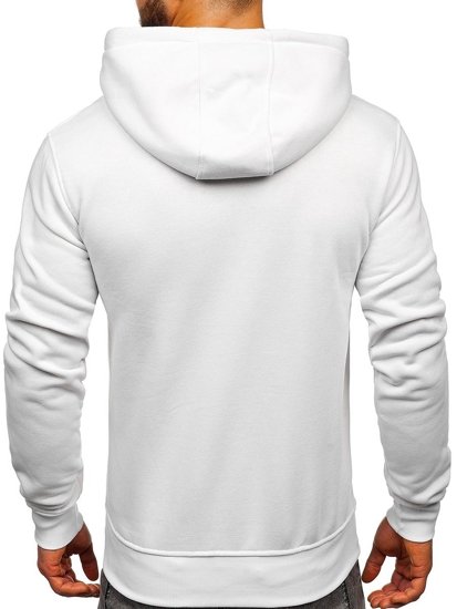 Sweat-shirt pour homme à capuche blanc kangourou Bolf 2009