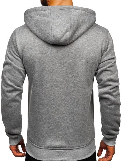 Sweat-shirt pour homme à capuche gris kangourou Bolf 2009