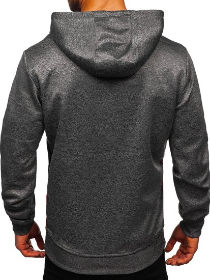 Sweat-shirt pour homme graphite à capuche Bolf JK99118   