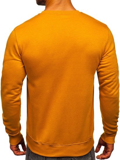 Sweat-shirt pour homme sans capuche camel Bolf 2001  