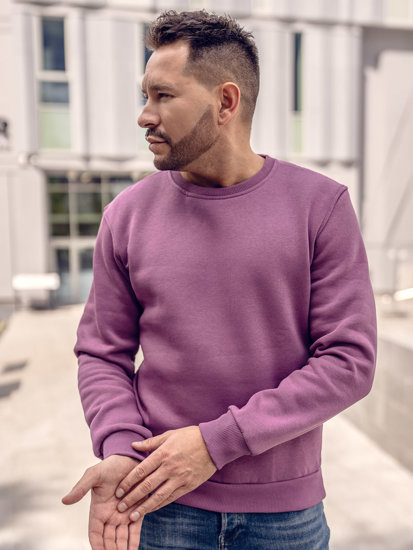 Sweat-shirt pour homme violet Bolf 2001A