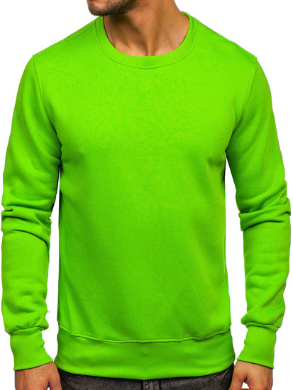 Sweat-shirt vert sans capuche pour homme clair Bolf 2001-31 