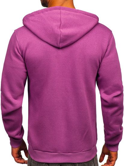 Sweat-shirt violet zippé à capuche pour homme Bolf 2008 