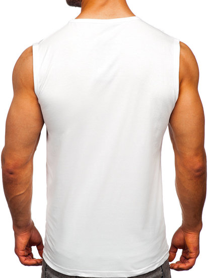 Tank top avec imprimé blanc Bolf 14810