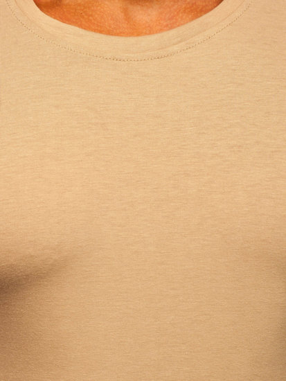 Tee-shirt beige sans imprimé pour homme Bolf 2005-91 