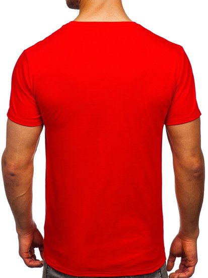 Tee-shirt bleu foncé avec imprimé pour homme Bolf Y70012