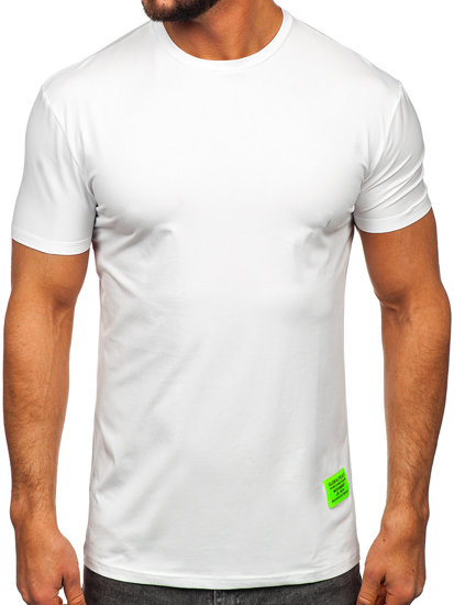 Tee-shirt imprimé pour homme blanc Bolf MT3046