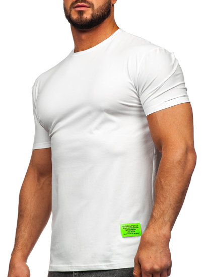 Tee-shirt imprimé pour homme blanc Bolf MT3046