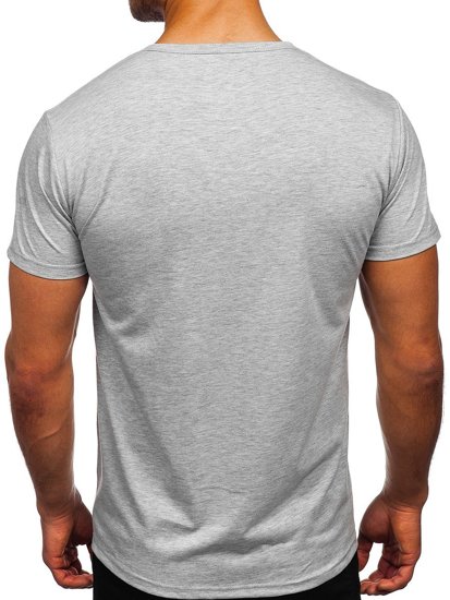 Tee-shirt imprimé pour homme gris Bolf KS2552