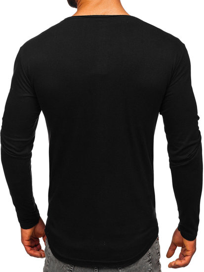 Tee-shirt manche longue pour homme noir Bolf 5059A