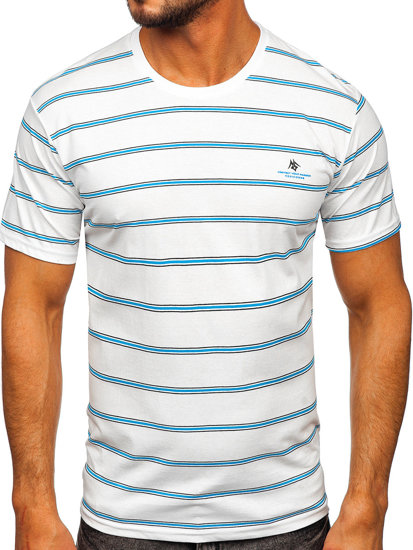 Tee-shirt pour homme blanc Bolf 14952