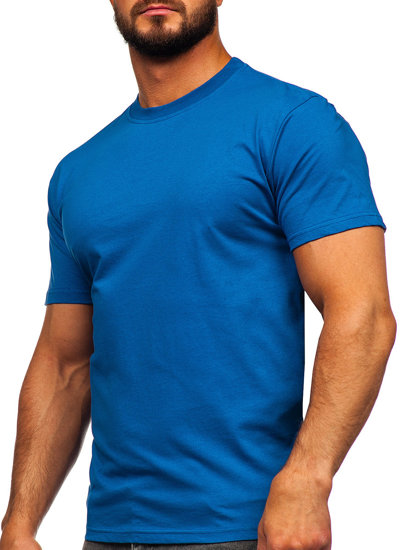 Tee-shirt sans imprimé pour homme bleu Bolf 192397