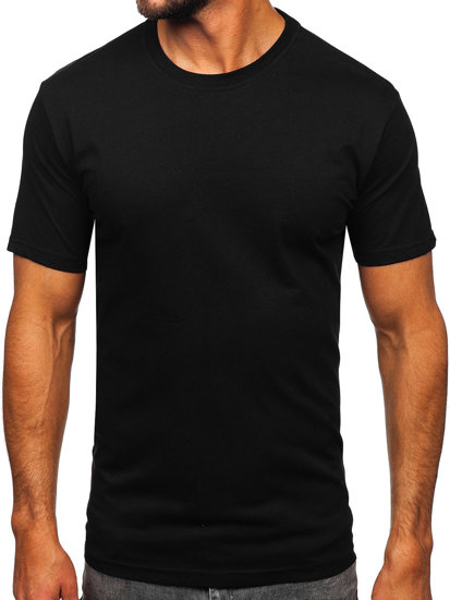 Tee-shirt sans imprimé pour homme noir Bolf 14291