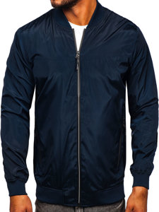 Blouson à mi-saison pour homme Bolf W3909 bleu foncé